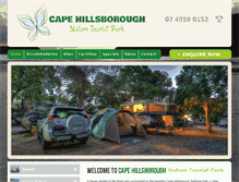 Tablet Screenshot of capehillsboroughresort.com.au